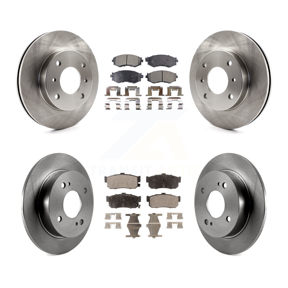 Disc Brake Rotors And Ceramic Pads Front Rear Kit For Nissan Sentra INFINITI G20