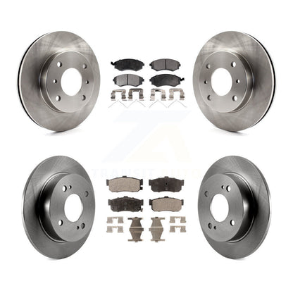 Disc Brake Rotors And Ceramic Pads Front Rear Kit For INFINITI G20