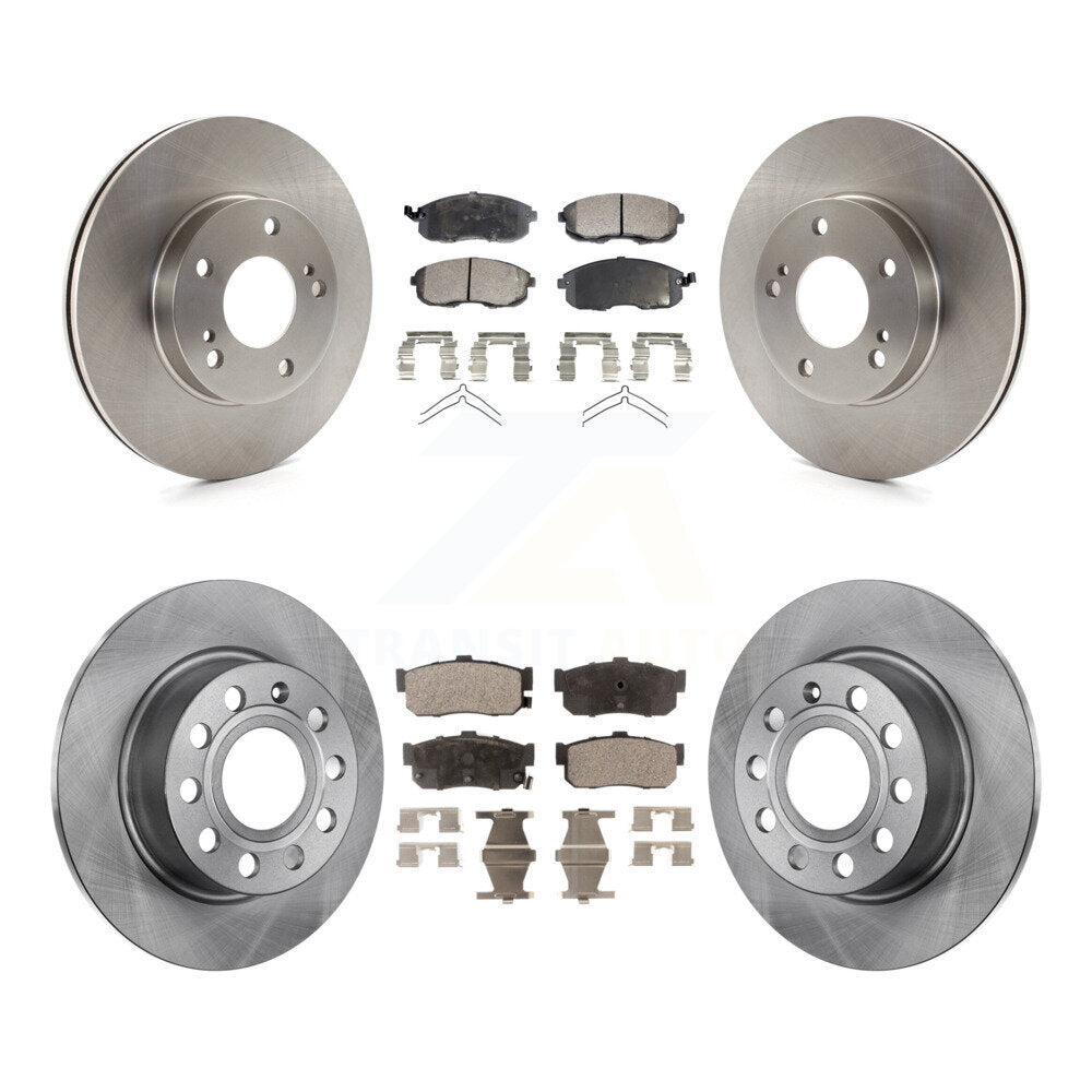 Disc Brake Rotors And Ceramic Pads Front Rear Kit For Nissan Maxima INFINITI I30