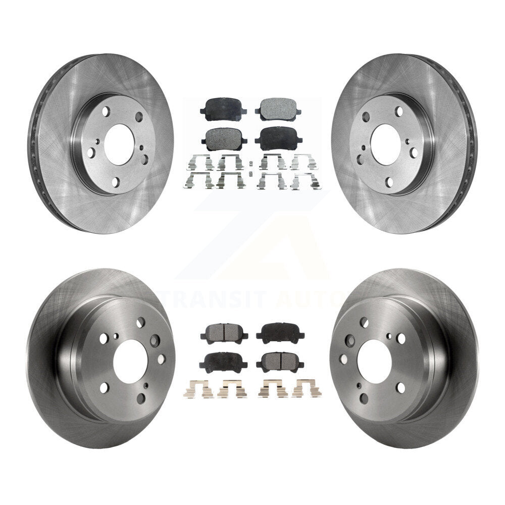 Disc Brake Rotors And Ceramic Pads Front Rear Kit For Toyota Camry Solara