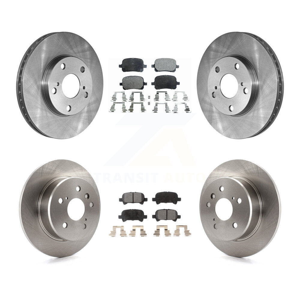 Disc Brake Rotors And Ceramic Pads Front Rear Kit For 2000-2004 Toyota Avalon