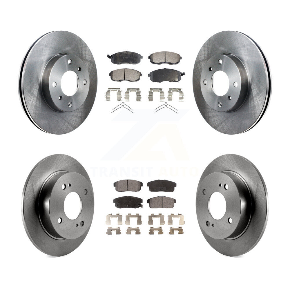 Disc Brake Rotors And Ceramic Pads Front Rear Kit For Nissan Sentra INFINITI G20