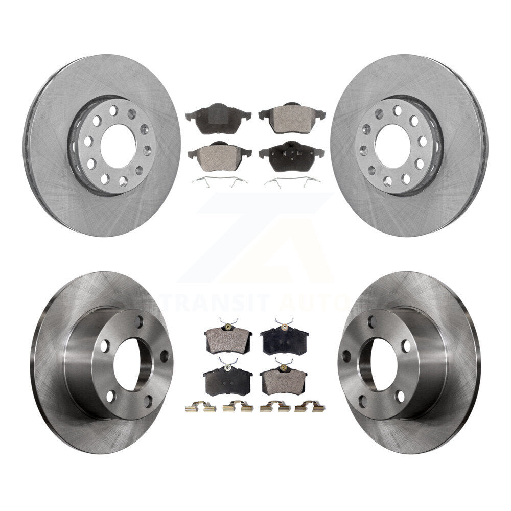 Disc Brake Rotors And Ceramic Pads Front Rear Kit For Volkswagen Passat Audi A6