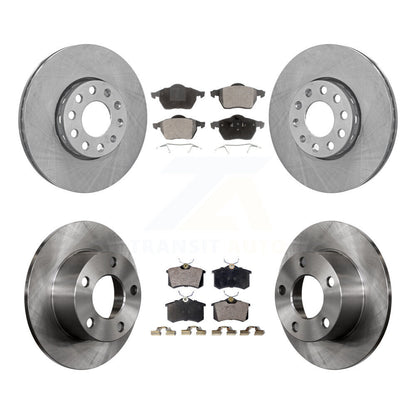 Disc Brake Rotors And Ceramic Pads Front Rear Kit For Volkswagen Passat Audi A6