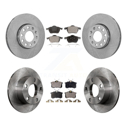 Disc Brake Rotors And Ceramic Pads Front Rear Kit For Volkswagen Passat Audi A6