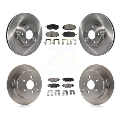 Disc Brake Rotors And Ceramic Pads Front Rear Kit For Subaru Impreza