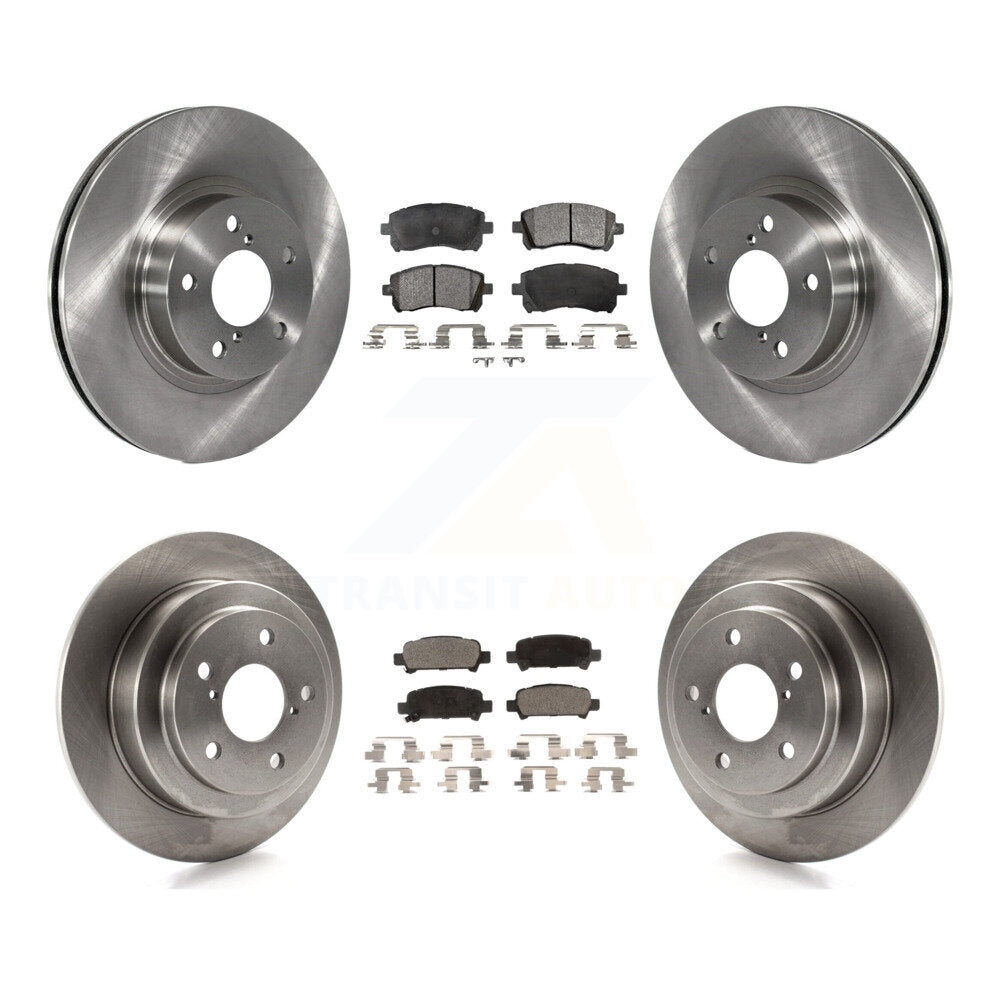 Disc Brake Rotors And Ceramic Pads Front Rear Kit For Subaru Forester Impreza