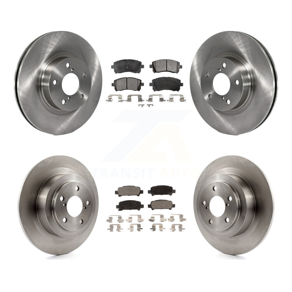 Disc Brake Rotors And Ceramic Pads Front Rear Kit For Subaru Legacy Outback