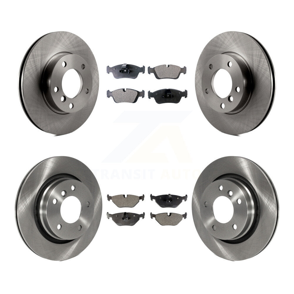 Disc Brake Rotors And Ceramic Pads Front Rear Kit For BMW 328i 328is