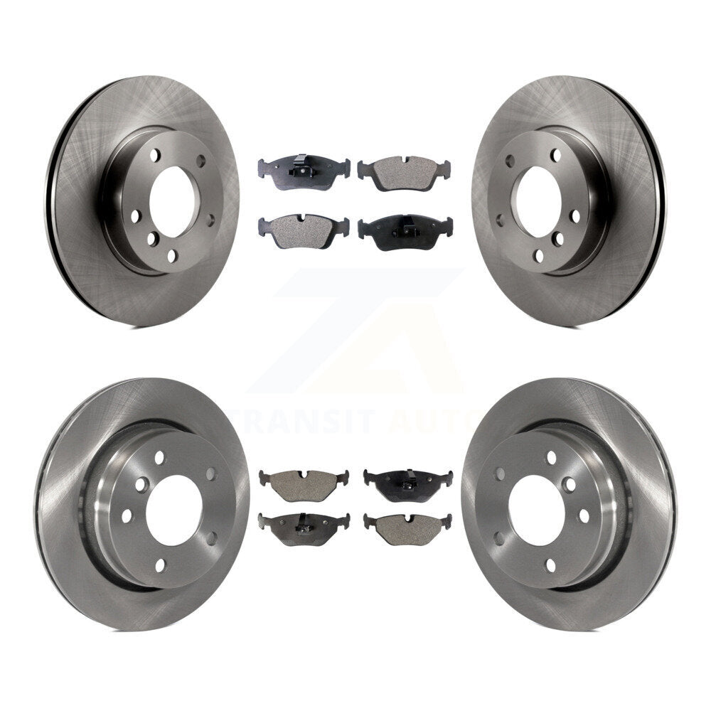 Disc Brake Rotors And Ceramic Pads Front Rear Kit For BMW 323i 328i 323Ci