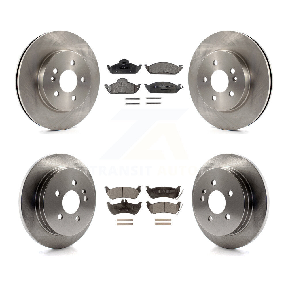 Disc Brake Rotors Ceramic Pad Front Rear Kit For Mercedes-Benz ML320 ML350 ML430