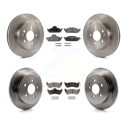 Disc Brake Rotors Ceramic Pad Front Rear Kit For Mercedes-Benz ML320 ML350 ML430