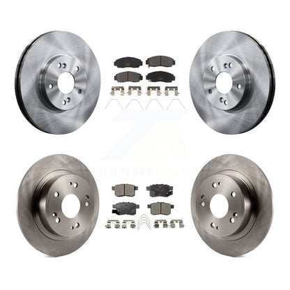 Disc Brake Rotors And Ceramic Pads Front Rear Kit For Honda Accord Acura TSX