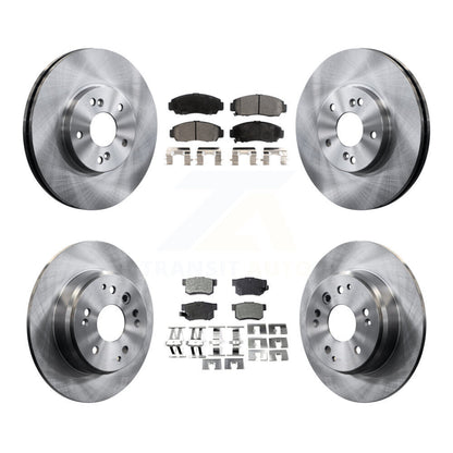 Disc Brake Rotors And Ceramic Pads Front Rear Kit For Acura TL