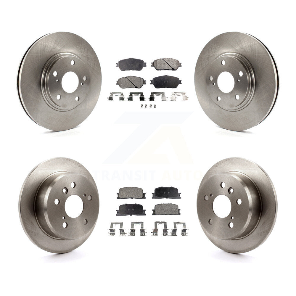 Disc Brake Rotors And Ceramic Pads Front Rear Kit For 2004-2006 Lexus ES330