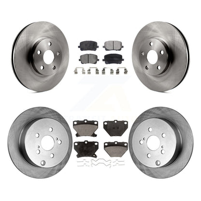 Brake Rotors & Ceramic Pad Front Rear Kit For Toyota Matrix Corolla Pontiac Vibe