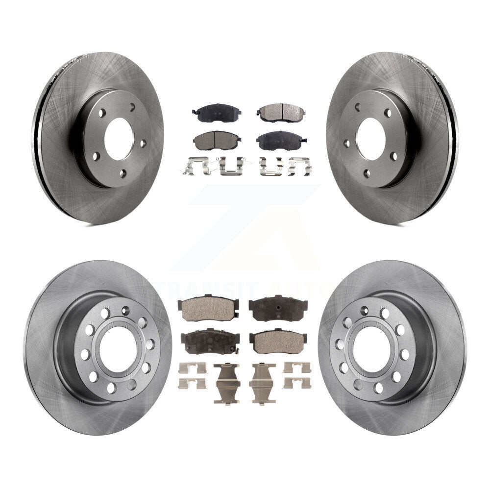 Disc Brake Rotors And Ceramic Pads Front Rear Kit For Nissan Maxima INFINITI I30