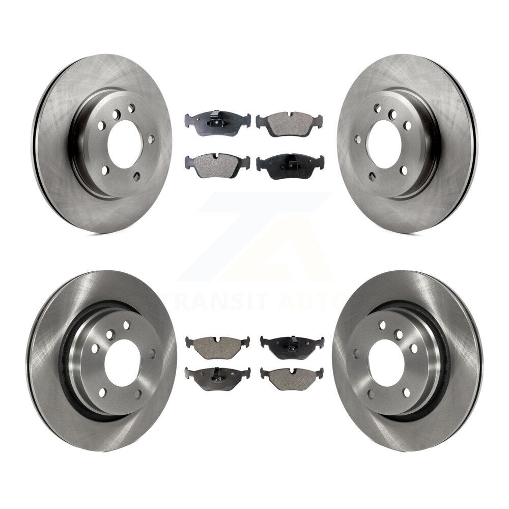 Brake Rotors Ceramic Pad Front Rear Kit For BMW 325i 325Ci 328i 323Ci 323i 328Ci