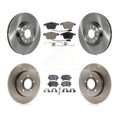 Disc Brake Rotors And Ceramic Pads Front Rear Kit For Audi A4 Quattro
