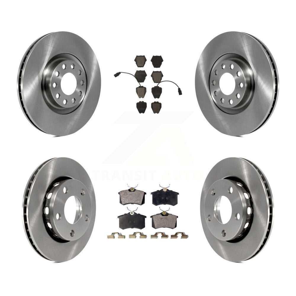 Disc Brake Rotors And Ceramic Pads Front Rear Kit For 2000-2001 Audi S4