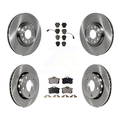 Disc Brake Rotors And Ceramic Pads Front Rear Kit For 2000-2001 Audi S4
