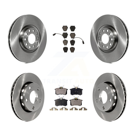 Disc Brake Rotors And Ceramic Pads Front Rear Kit For 2000-2001 Audi S4