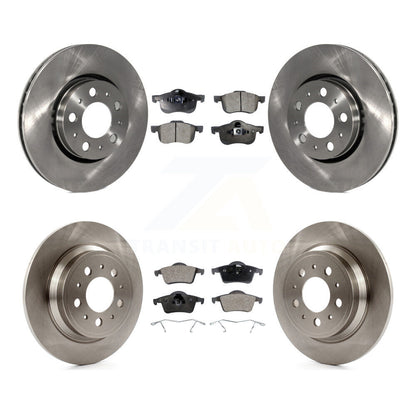 Disc Brake Rotors And Ceramic Pads Front Rear Kit For Volvo S60 XC70 V70 S80