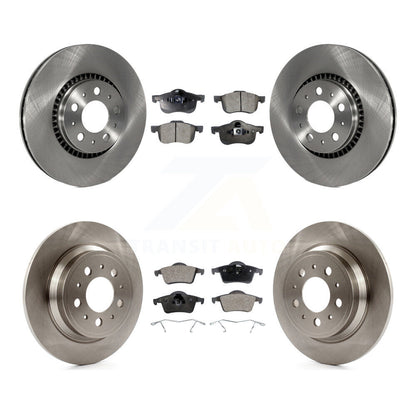 Disc Brake Rotors And Ceramic Pads Front Rear Kit For Volvo S60 XC70 V70 S80