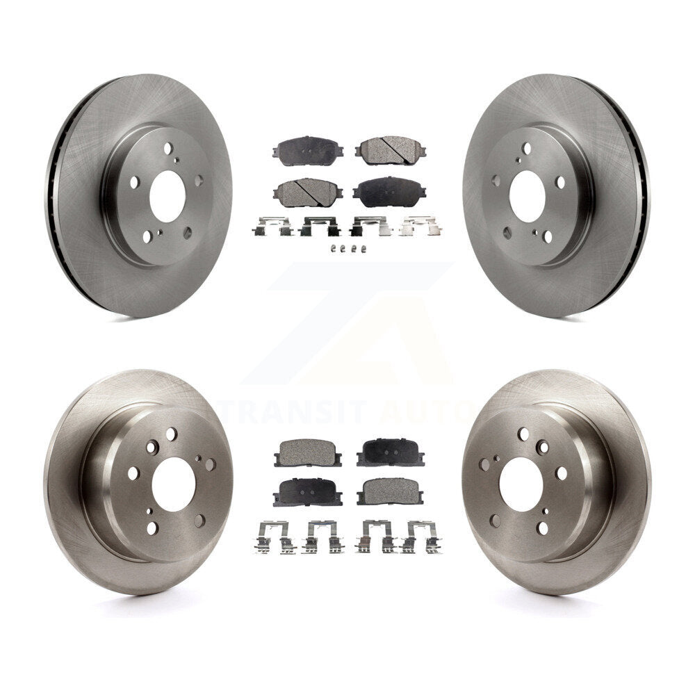 Disc Brake Rotors And Ceramic Pads Front Rear Kit For 2002-2003 Lexus ES300
