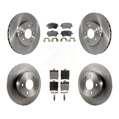 Brake Rotor And Ceramic Pad Front Rear Kit For Mercedes-Benz C240 Wagon with RWD