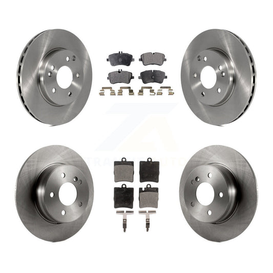 Brake Rotor And Ceramic Pad Front Rear Kit For Mercedes-Benz C240 Wagon with RWD