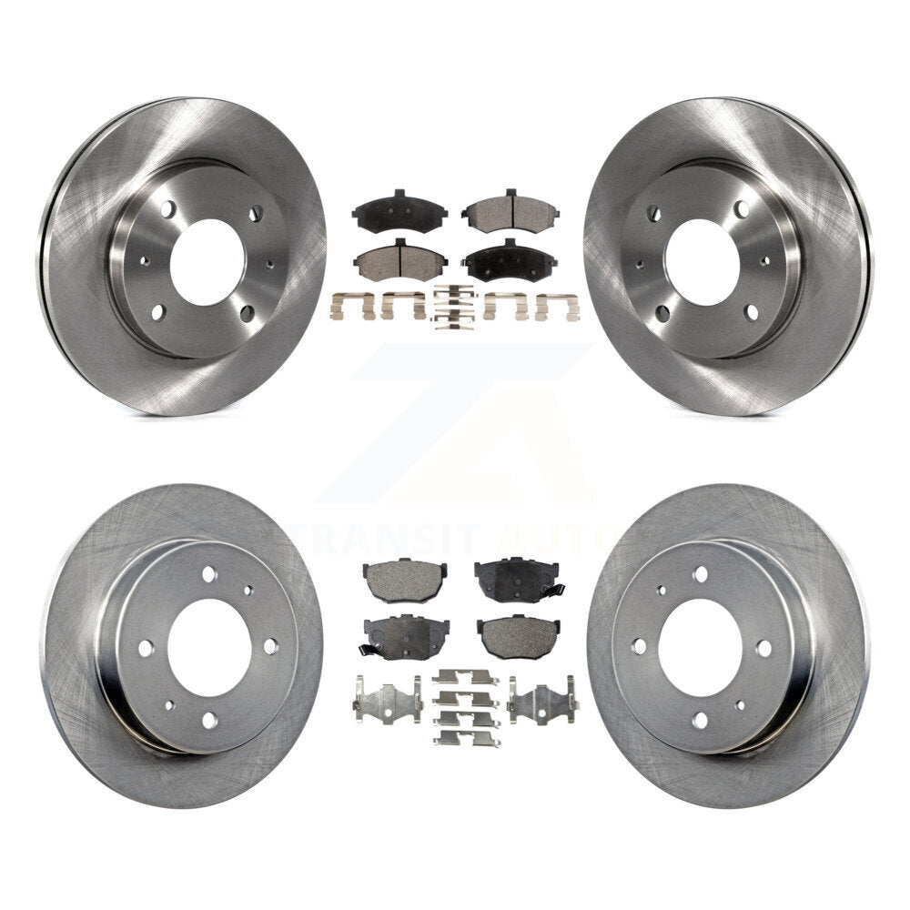 Disc Brake Rotor Ceramic Pad Front Rear Kit For Hyundai Elantra rear brakes