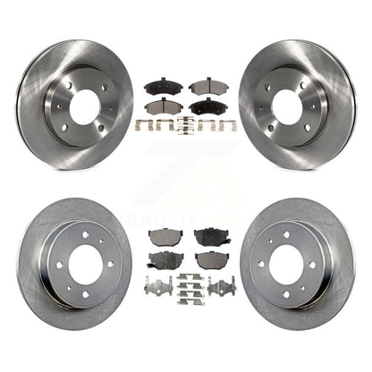 Disc Brake Rotor Ceramic Pad Front Rear Kit For Hyundai Elantra rear brakes