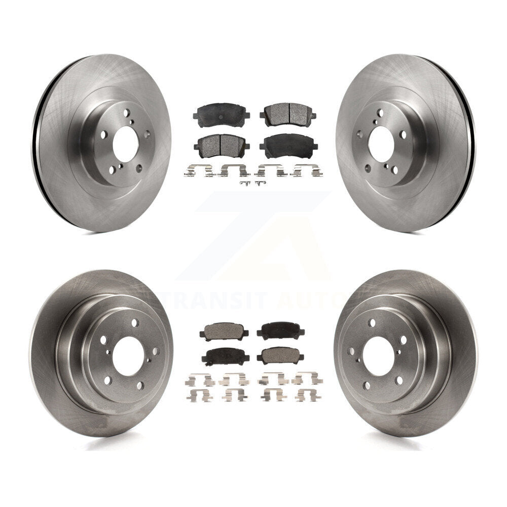 Disc Brake Rotors And Ceramic Pads Front Rear Kit For 2002 Subaru Impreza WRX