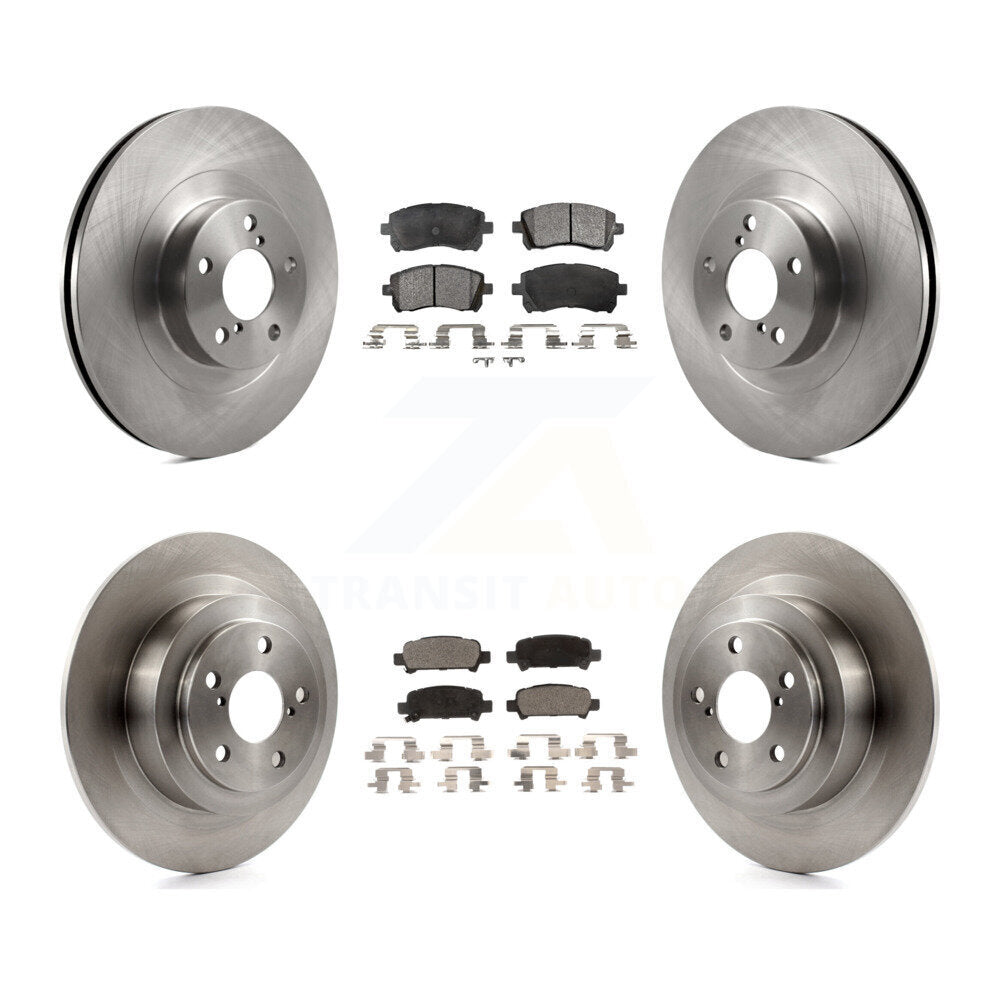 Disc Brake Rotors And Ceramic Pads Front Rear Kit For Subaru Outback Legacy