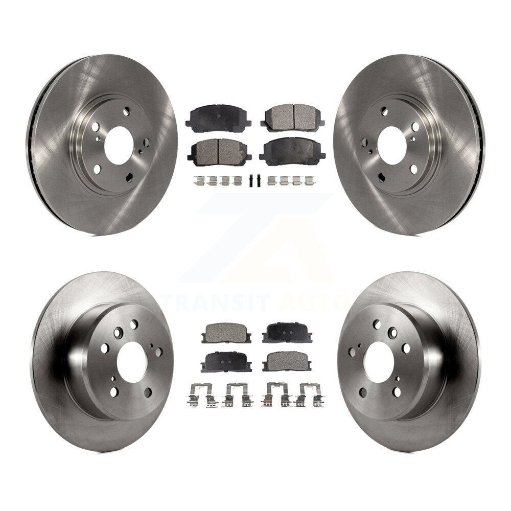 Disc Brake Rotors Ceramic Pad Front Rear Kit For 2001-2003 Toyota Highlander FWD
