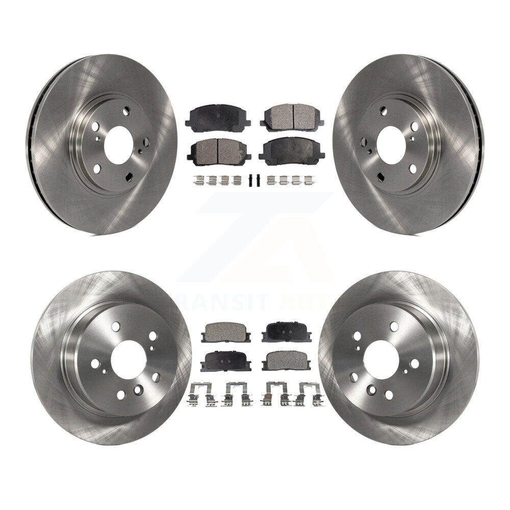 Disc Brake Rotors Ceramic Pad Front Rear Kit For 2001-2003 Toyota Highlander AWD
