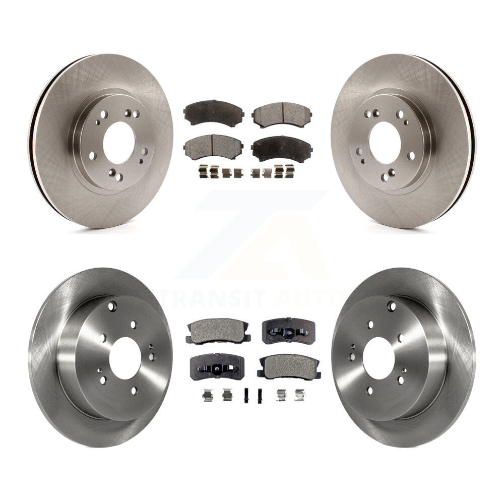 Disc Brake Rotors And Ceramic Pads Front Rear Kit For Mitsubishi Endeavor