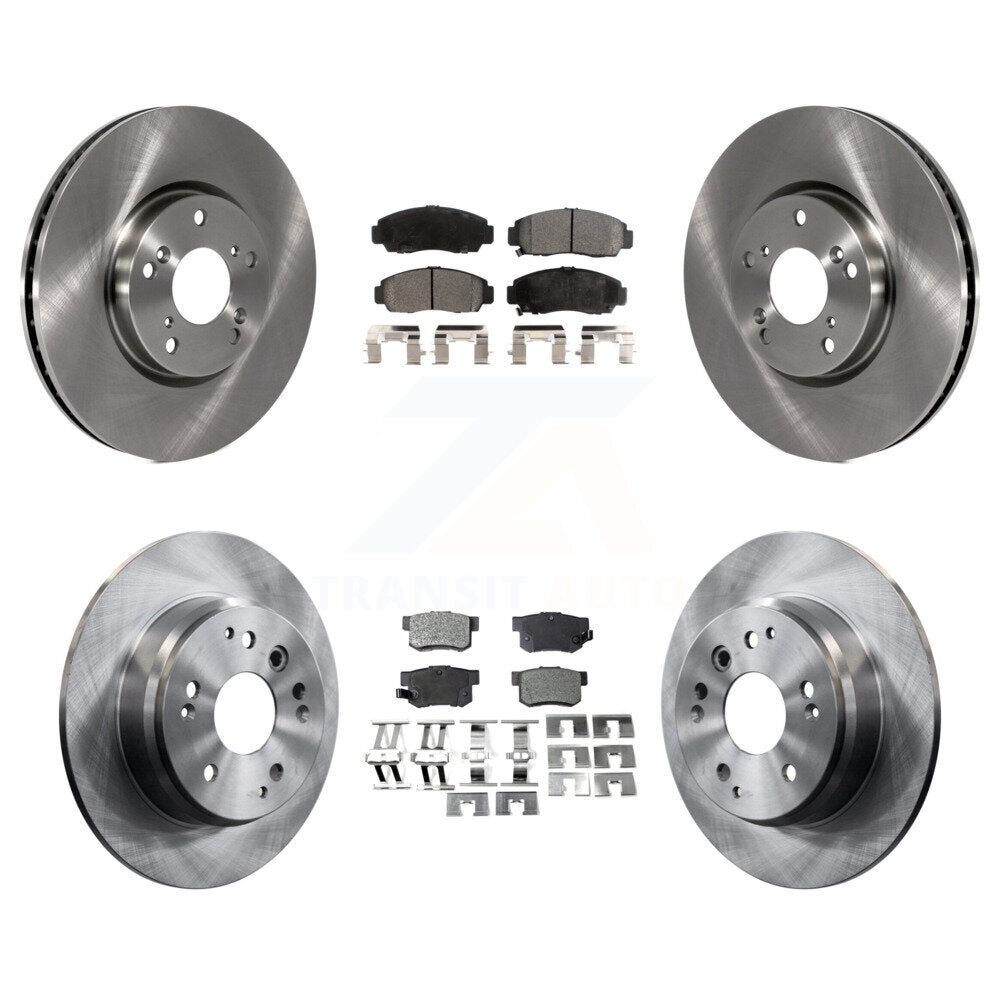Brake Rotor Ceramic Pad Front Rear Kit For 04-05 Acura TL Automatic transmission