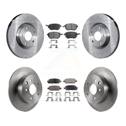 Disc Brake Rotors And Ceramic Pads Front Rear Kit For Nissan Altima Maxima
