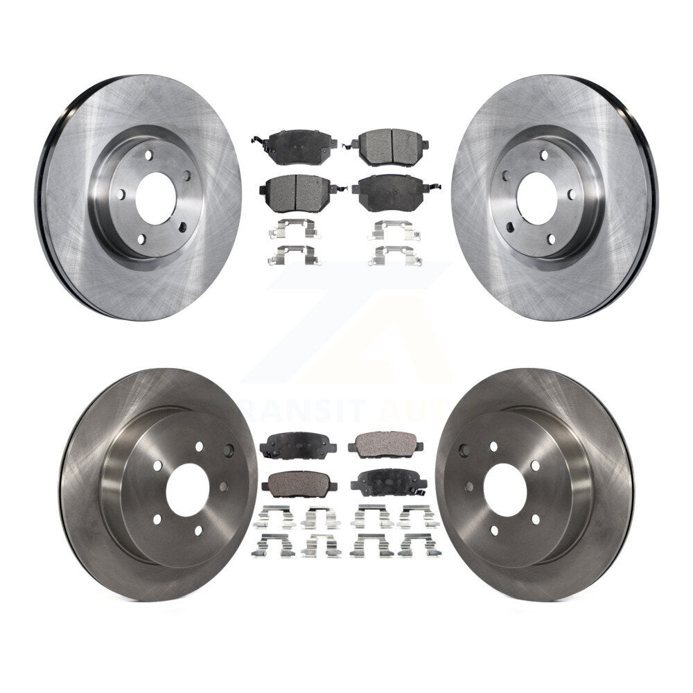 Disc Brake Rotor Ceramic Pad Front Rear Kit For Nissan Murano INFINITI FX35 FX45