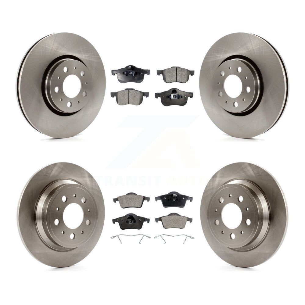 Disc Brake Rotors And Ceramic Pads Front Rear Kit For Volvo S60