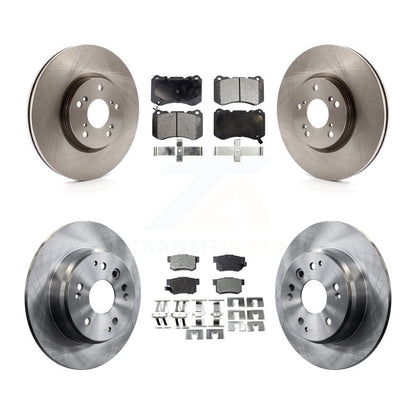 Disc Brake Rotors And Ceramic Pads Front Rear Kit For Acura TL
