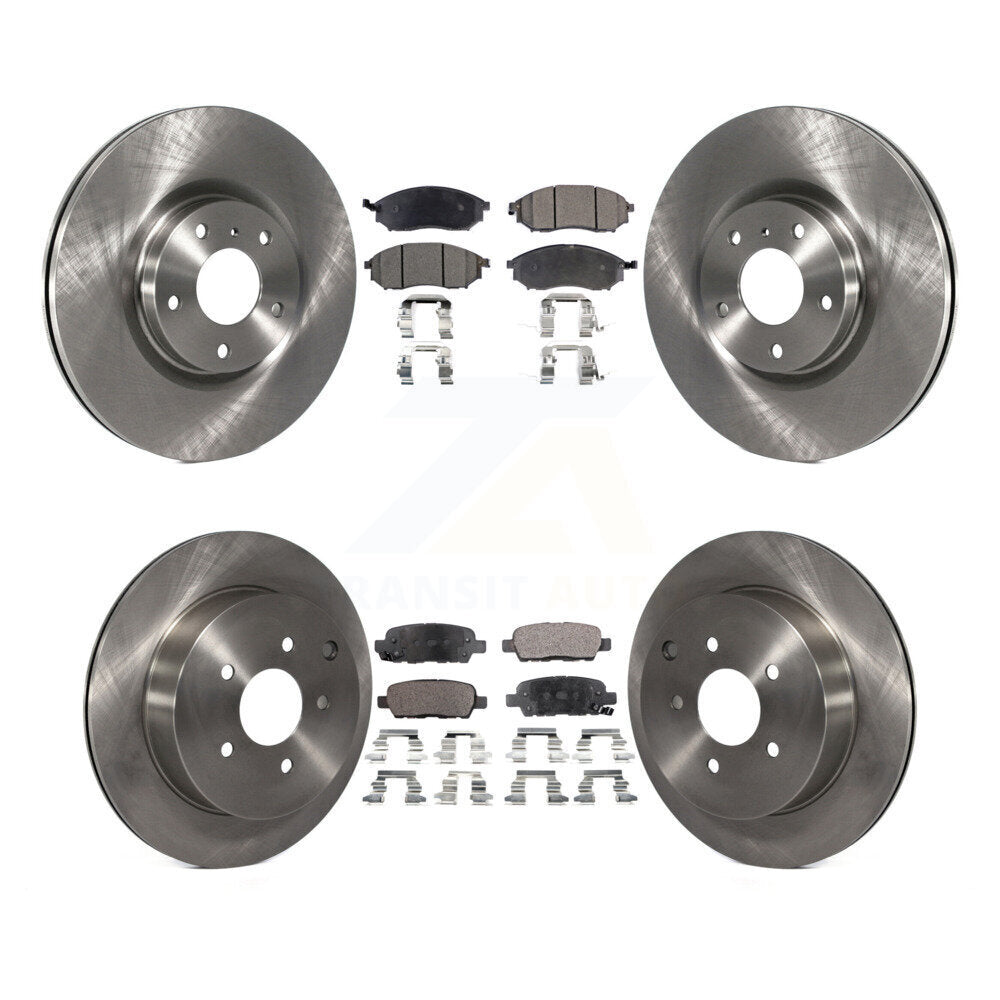 Brake Rotor & Ceramic Pad Front Rear Kit For Nissan Murano INFINITI QX70 M37 Q70