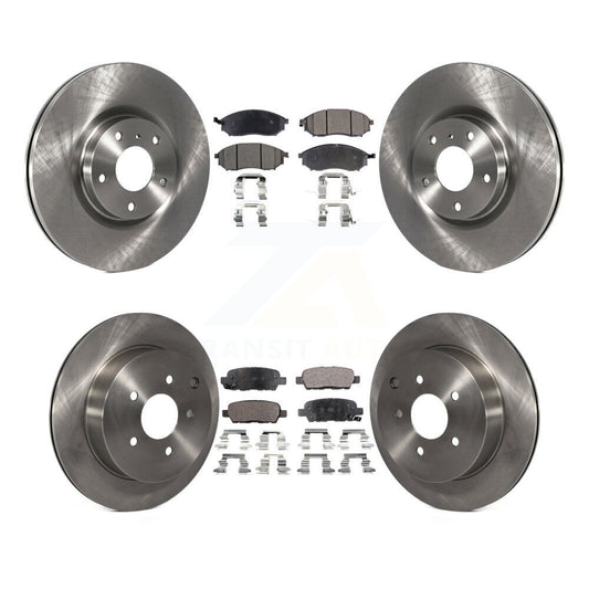 Brake Rotor & Ceramic Pad Front Rear Kit For Nissan Murano INFINITI QX70 M37 Q70