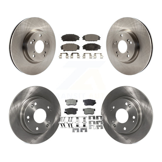 Disc Brake Rotors And Ceramic Pads Front Rear Kit For Honda Civic Acura CSX
