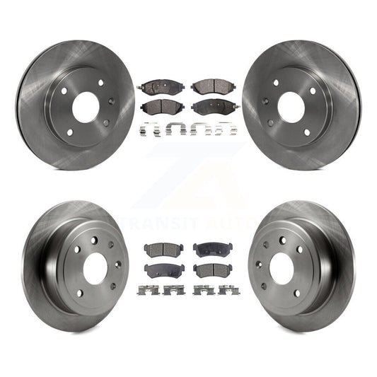 Brake Rotor & Ceramic Pad Front Rear Kit For Chevrolet Optra Suzuki Forenza Reno