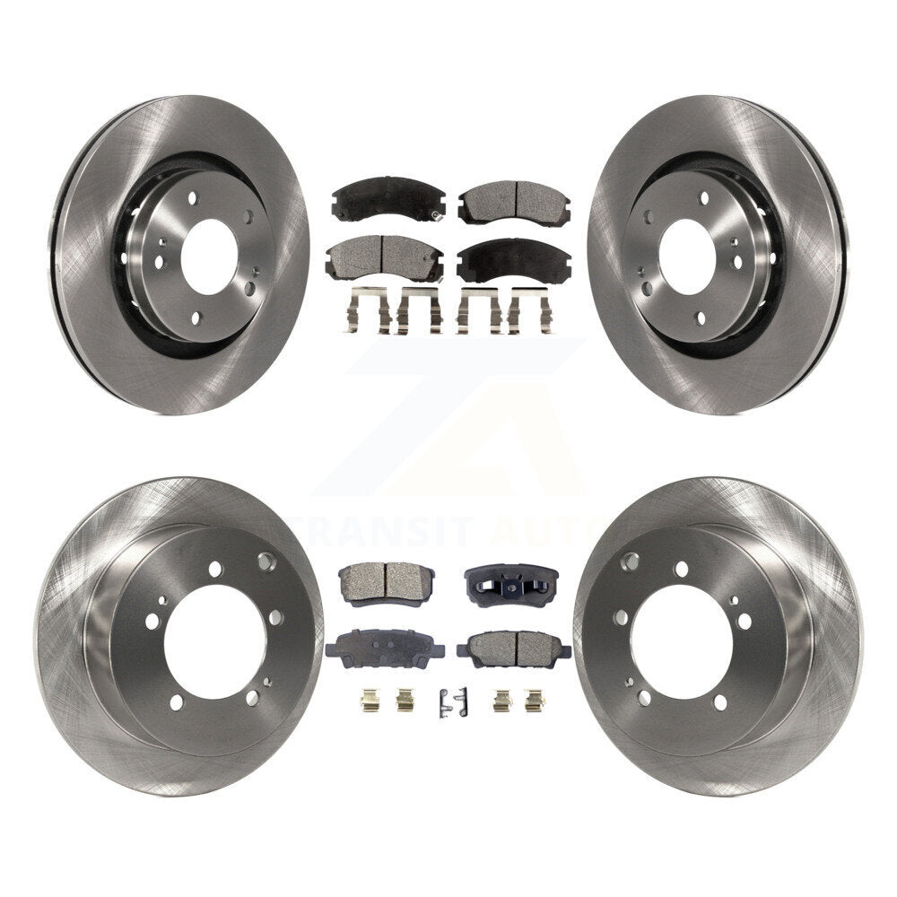 Disc Brake Rotor & Ceramic Pad Front Rear Kit For 2005-2006 Mitsubishi Outlander