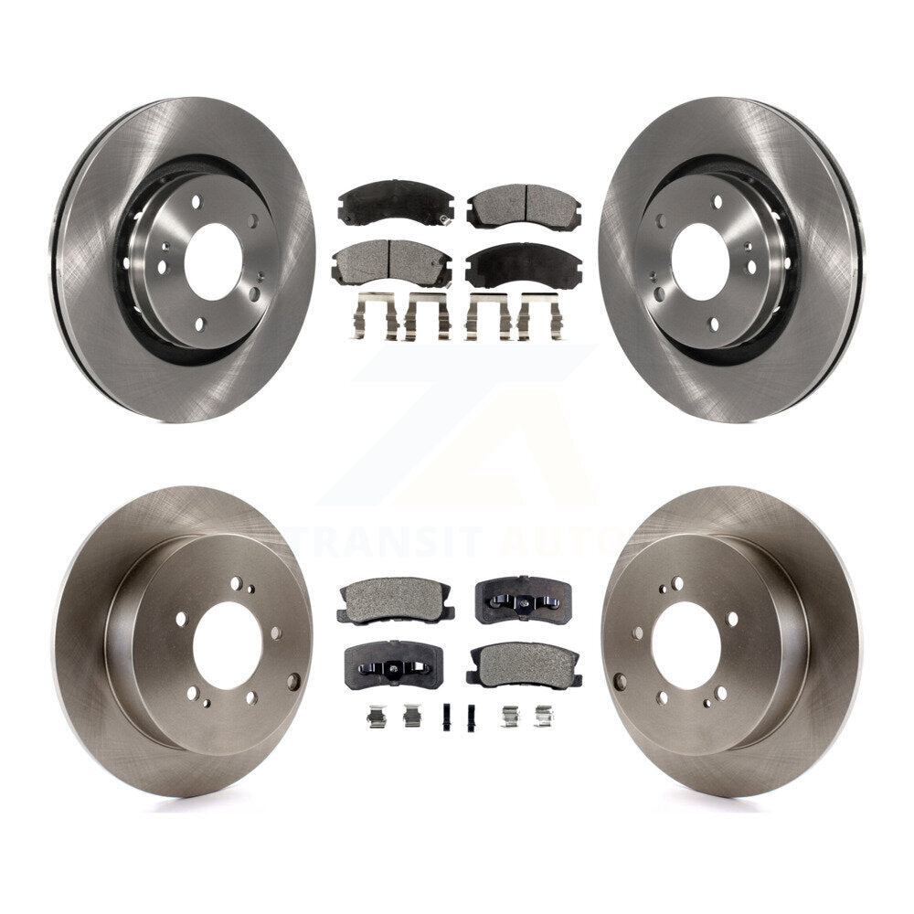Brake Rotor & Ceramic Pad Front Rear Kit For Mitsubishi Lancer Ralliart To 03 09