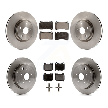 Disc Brake Rotors And Ceramic Pads Front Rear Kit For Subaru Impreza WRX STI